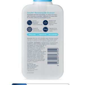 CeraVe SA Cleanser Salicylic Acid Face Wash with Hyaluronic Acid