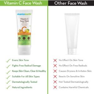 Mamaearth Vitamin C Face Wash with Vitamin C & Turmeric 100ml